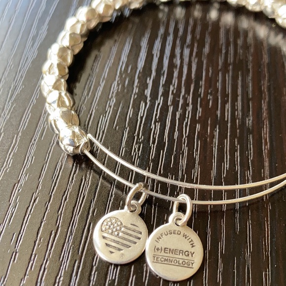 Alex and Ani silver beaded bracelet - Picture 3 of 4